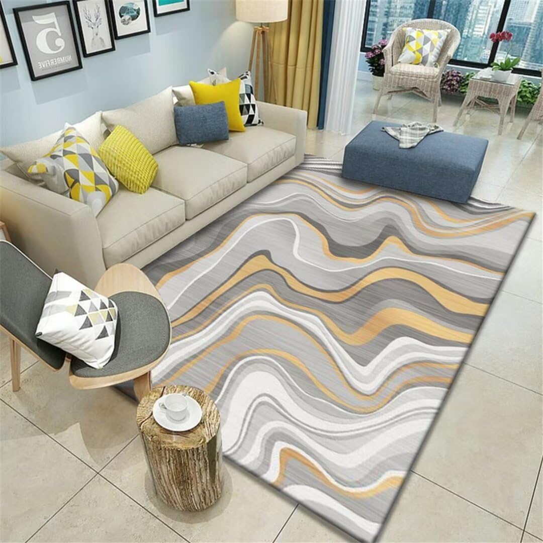 Alfombra lavable de entrada con diseño de coches abstractos, ideal para el cuarto infantil
