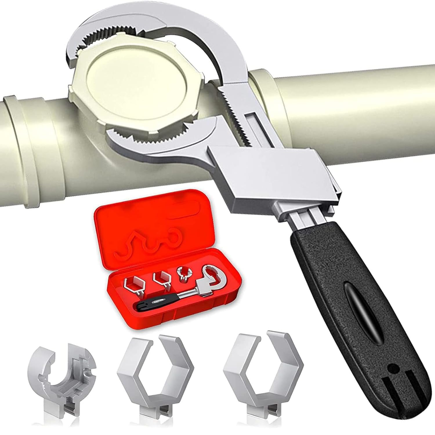 Sponsored Ad – Adjustable Double-Ended Wrench, Plumbing Wrench for Disassembly & Assembly Valves, Faucets, Multifunctional Bathroom Wrench, Hand Tool for Water Pipe Repair & Home Accessories