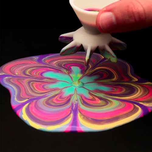 Miniatura 6 de Vasos partidos de silicona, taza dividida para verter pintura fluida, arte fluido, taza dividida de silicona, herramientas de pintura para verter