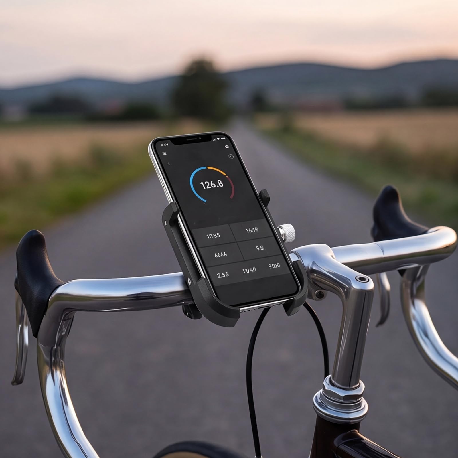 Support de téléphone de vélo en Alliage d'aluminium Support de | EcoGleam Support de téléphone de vélo en alliage d'aluminium Support de téléphone portable de vélo en métal antidérapant