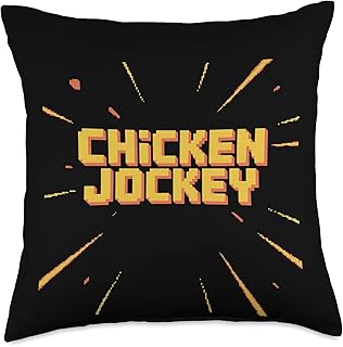 Chicken Jockey Funny Viral Tees For Adults and Kids Throw Pillow
