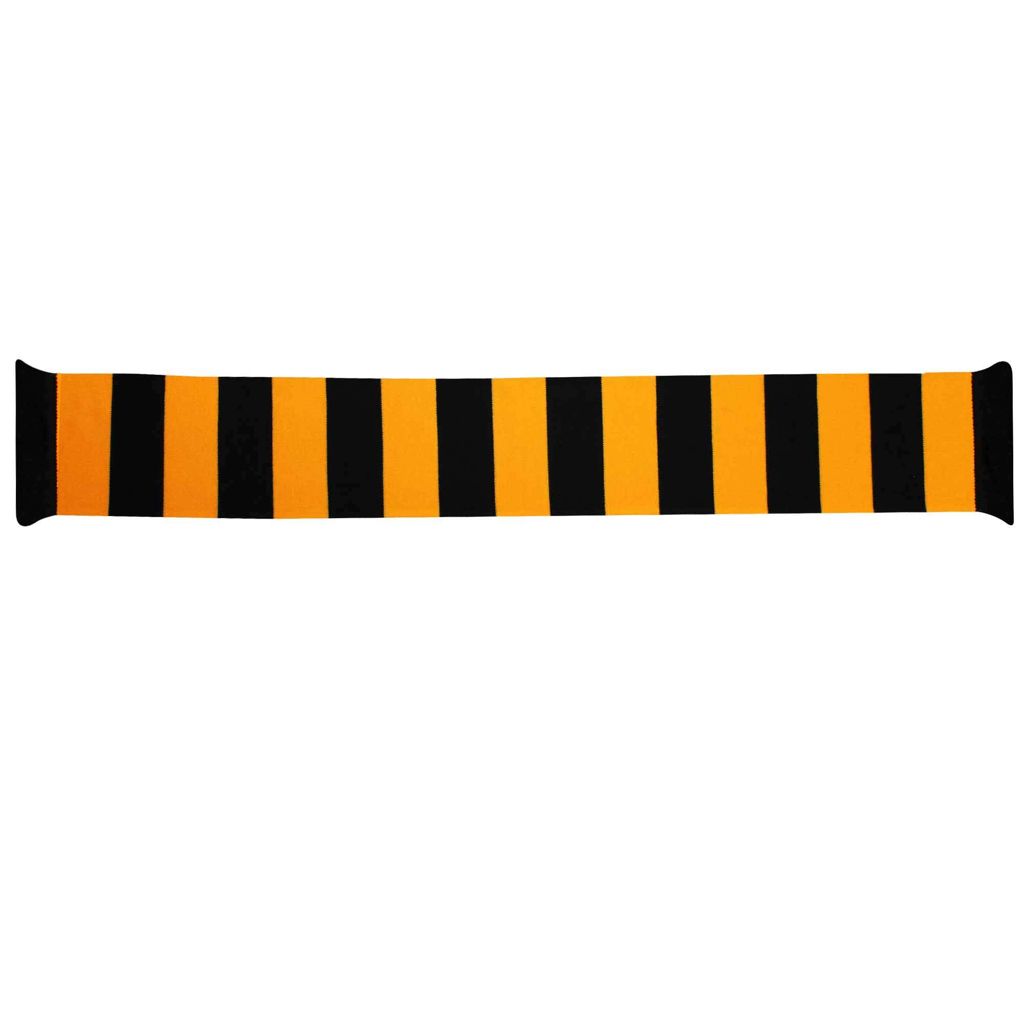 GIFTS 4 ALL Retro Black & Gold Scarf for Maidstone United Football Fans Maidstone Match Day Knitted Scarf, Stones Football Scarf - Image 2