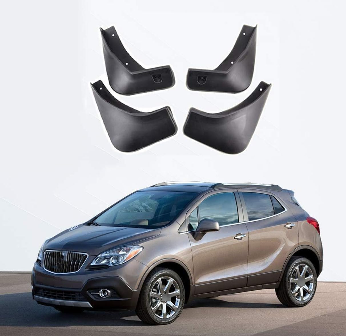 LIMINFACAI 4pcs Car Mud Flaps For Opel Mokka X Vauxhall Buick Encore 2013 2014 2015 2016 2017 2018,Auto Front Rear Wheel Fender Splash Guards Waterproof Styling Protection Accessories