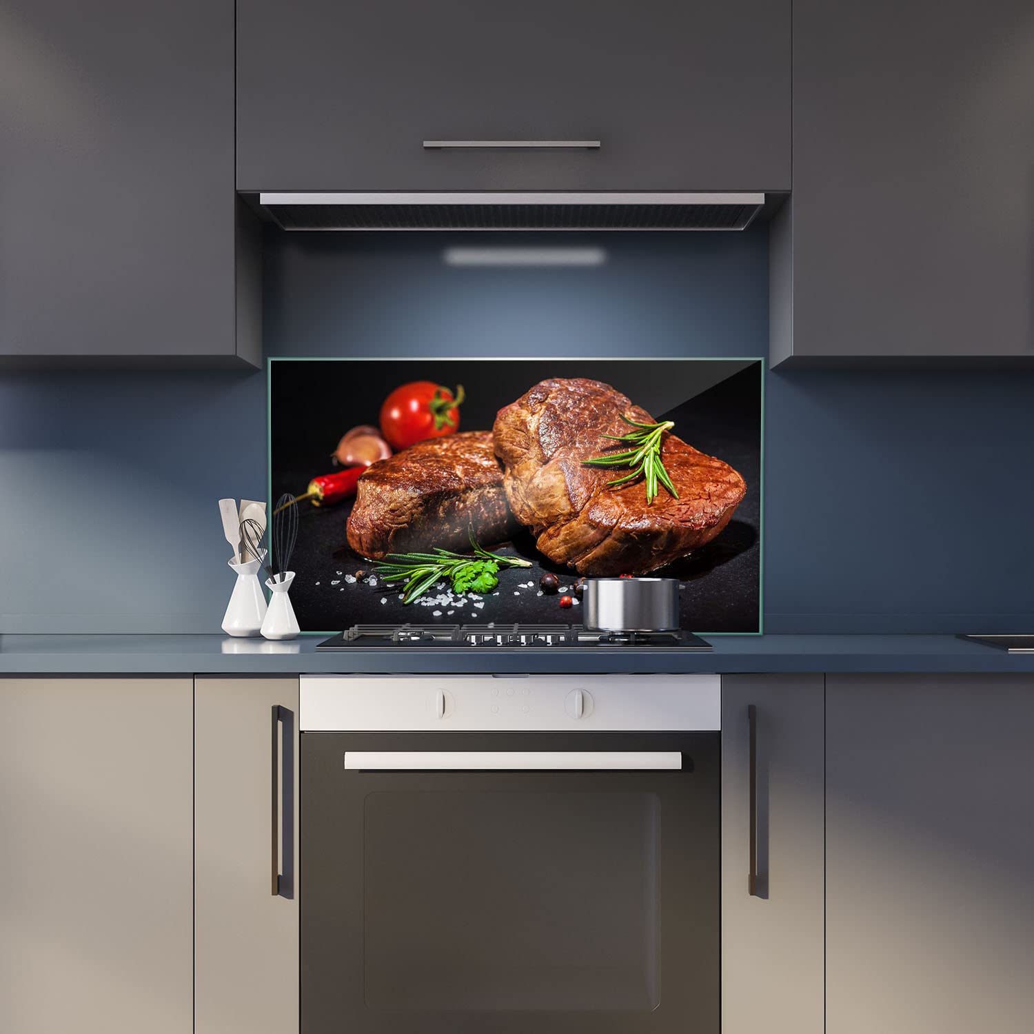 Herdabdeckplatte Aus Glas – 90x52 Cm – Multifunktional Als Schneidebrett, Spritzschutz & Servierplatte Für Induktion & Ceran