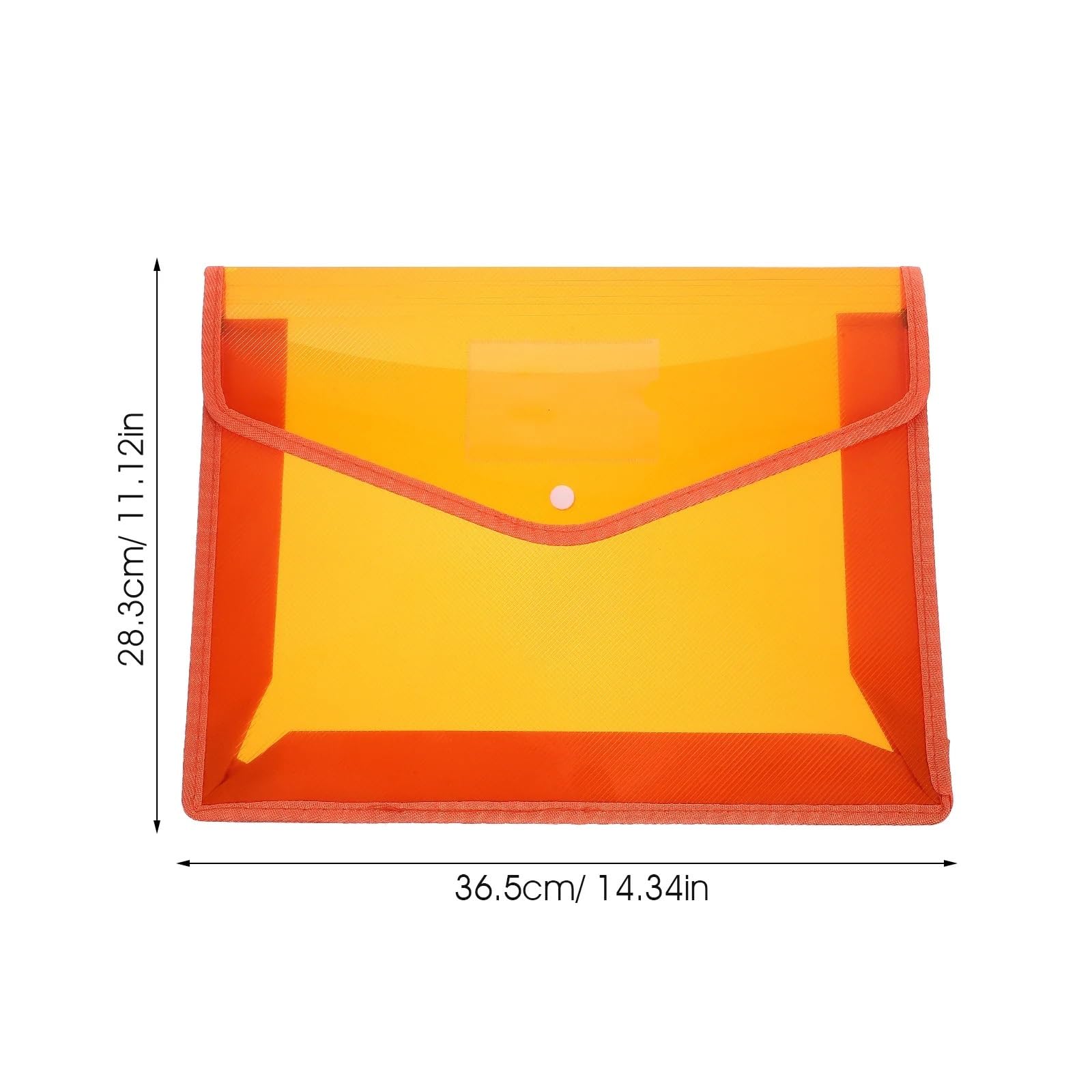 Plastikowe teczki na dokumenty A4 Przezroczysty zatrzaskowy organizer w stylu koperty 5 sztuk do szkolnego biura(3set)