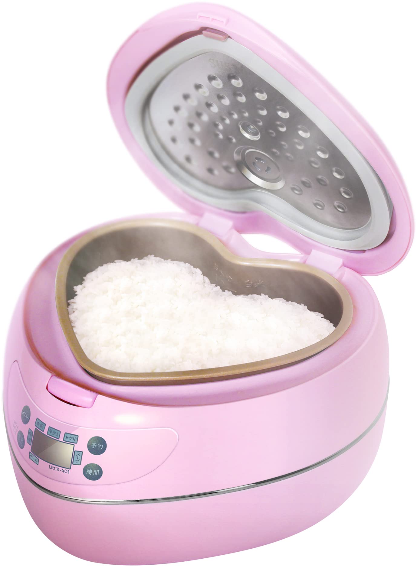 Amazon | ハートライスクッカー LRCK-401 ハート型炊飯器 3.5合炊き 