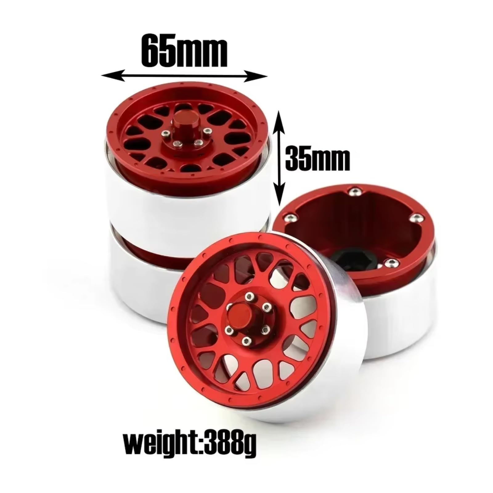 Compatibile Con Traxxas Per TRX4 D90 Per Axial Per SCX10 90028 D110 1/10 RC Crawler Ricambi Auto Accessori 4 Pezzi 2. "cerchi Beadlock Rc Car Pneumatici
