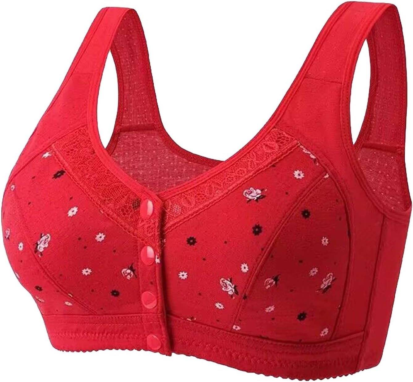 Bras for Older Women Front Closure No Underwire Bras Full Coverage Bralette for Sagging Athletic