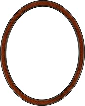 OVALCREST - Toronto Picture Frame – Oval – Vintage Cherry – Minimalist 15/16” Flat MDF Frame – Sleek, Modern Profile – Available in 20+ Sizes and 25 Finishes