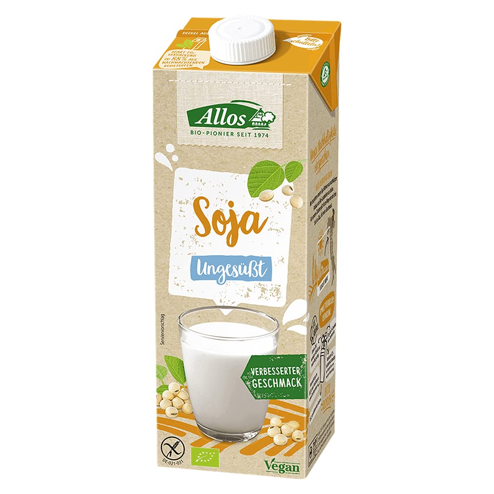 Allos Bio Soja Drink ungesüßt 24er Pack (24 x 1 L)