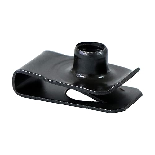 Miniatura 6 de Evecad 30 paquetes de tuercas en U extruidas regulares de 14 pulgadas - 20 tuercas en U, tuerca de clip estilo U, tuerca tipo U, sujetadores tipo U