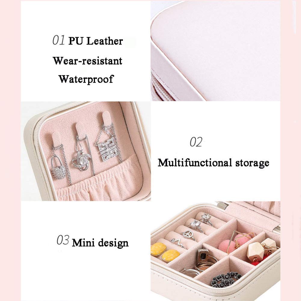Reizen Sieraden Organizer Compacte Rits Organizer | Flanel Reizen Sieraden Box | Voor Vrouwen Tiener Moeder Vakantie Buiten En Lange