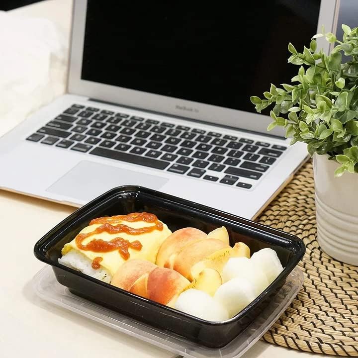 Miniatura 7 de Paquete de 50 recipientes reutilizables para preparación de comidas, aptos para microondas, sin BPA, aptos para lavavajillas y congelador, perfectos