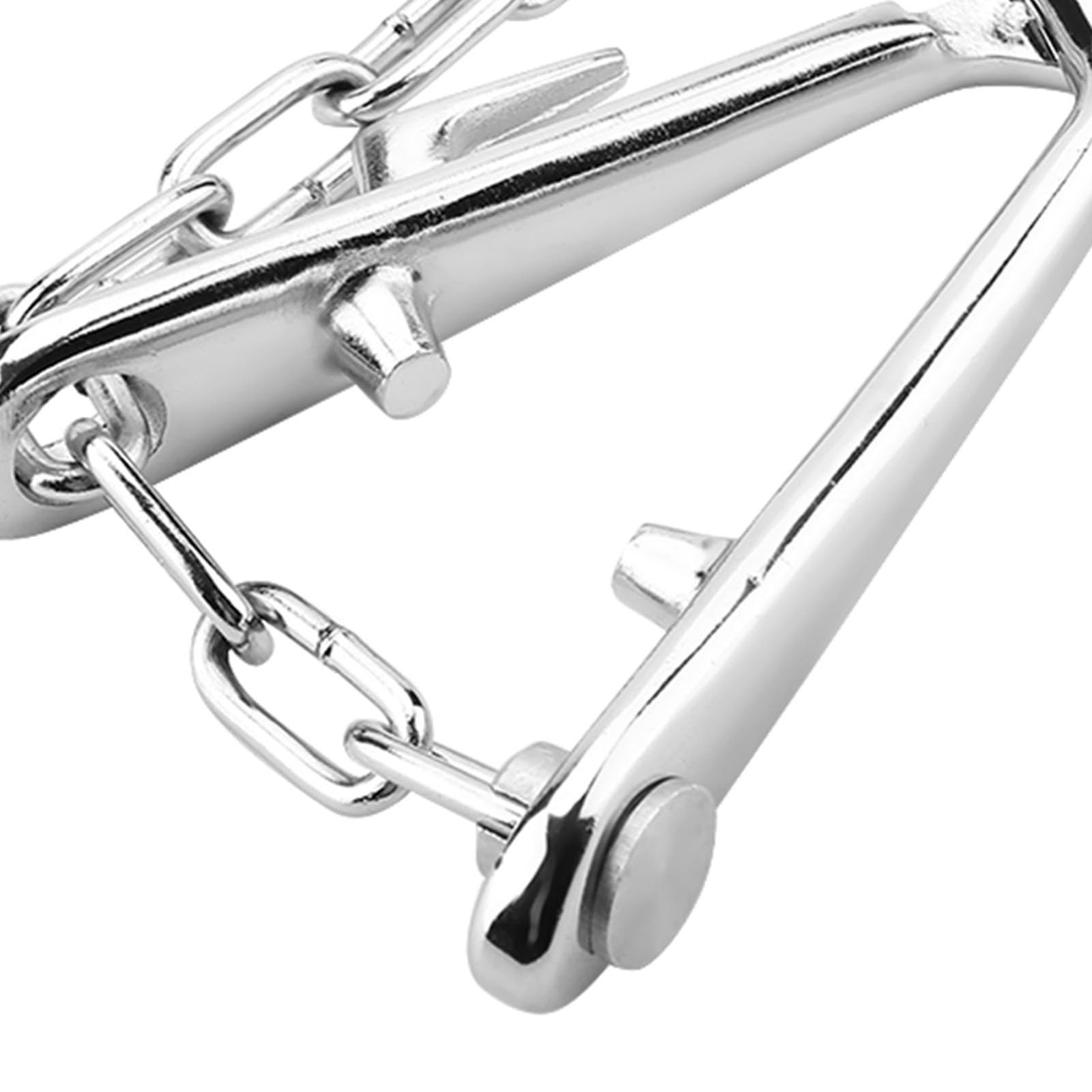 Pinze a becco di mucca in acciaio inox con catena