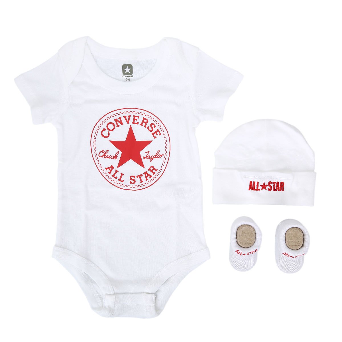 Converse Unisex Baby 3 Piece Gift Set Bodysuit