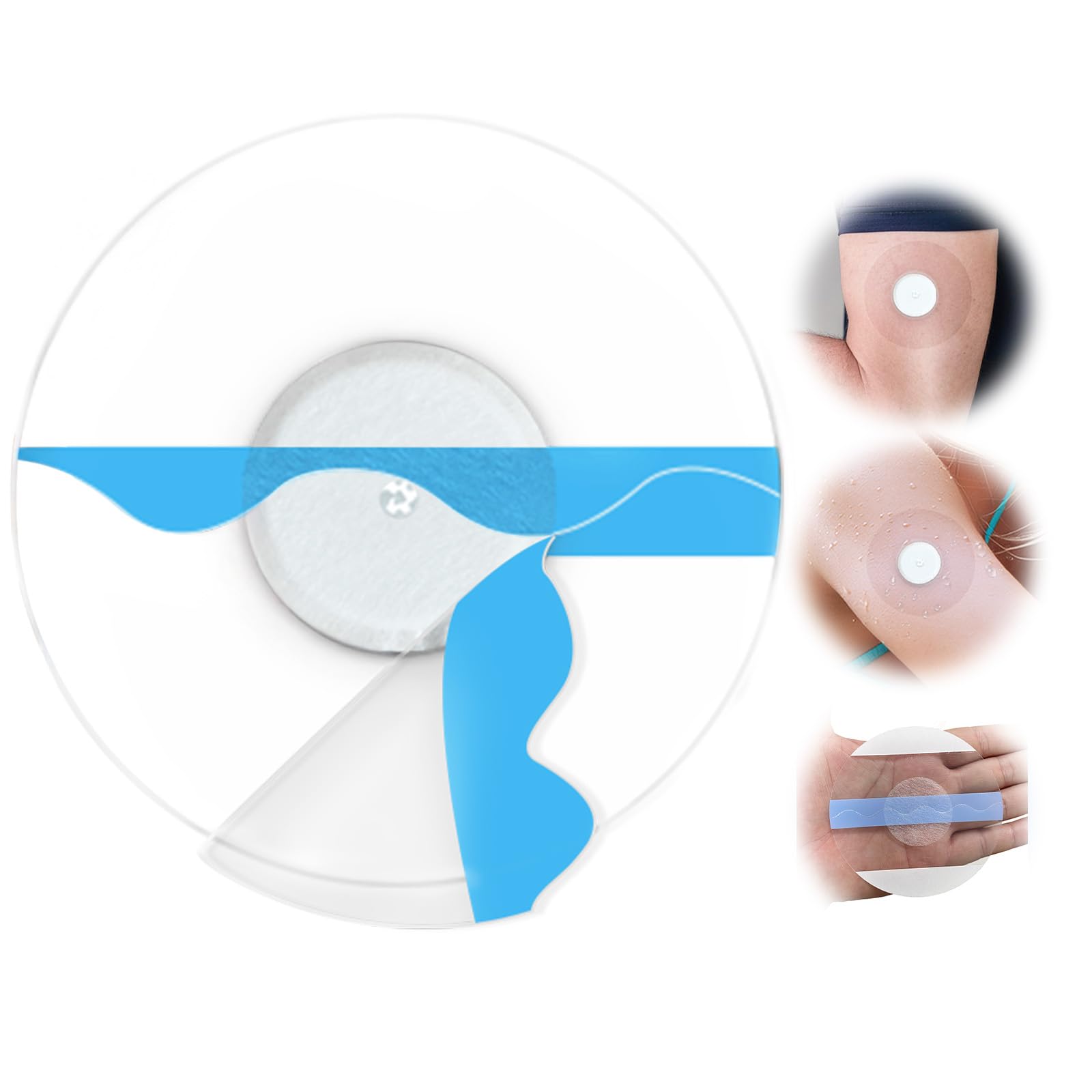 40 pcs cerotti freestyle libre 2 Impermeabile - Trasparente - Ipoallergenico cerotti sensore freestyle libre glicemia Ideale per lo sport e il nuoto, dura 7-14 giorni