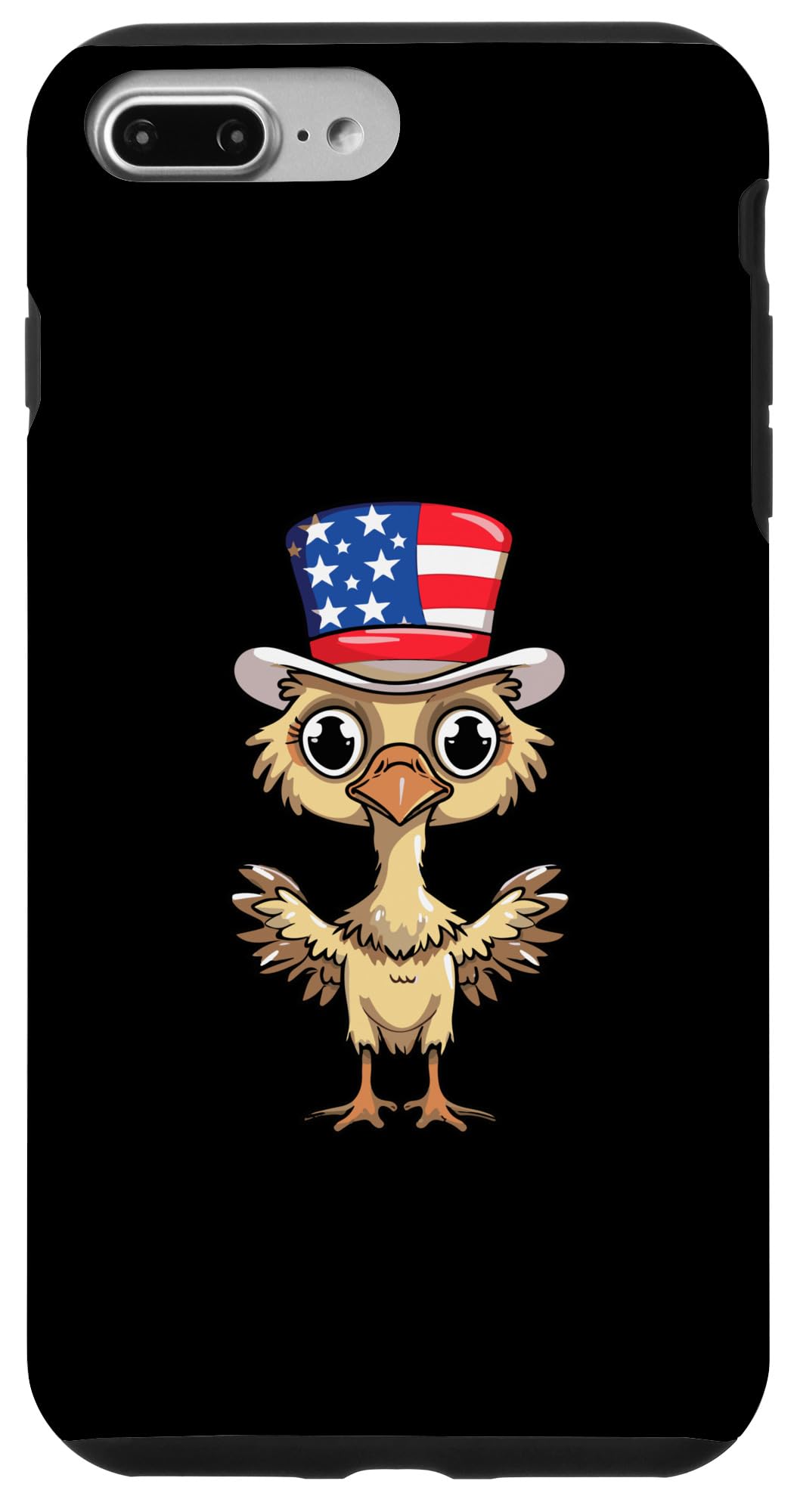 iPhone 7 Plus/8 Plus Cute Ostrich USA Flag