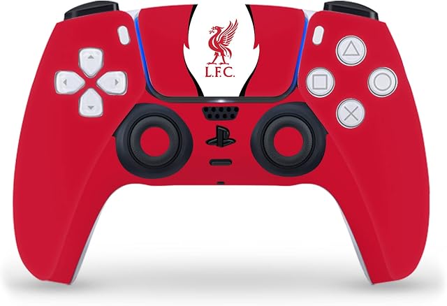 Head Case Designs Officially Licensed Liverpool Football Club Side Details Art Vinyl Faceplate Sticker Gaming Skin Decal Cover Compatible With Sony PlayStation 5 PS5 DualSense Controller
