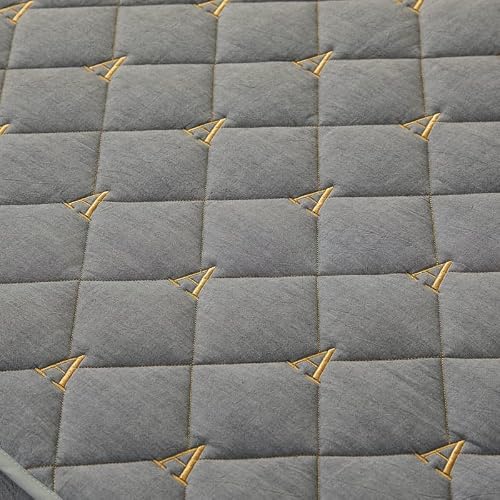 Zzyy Mattress Topper Thicken Quilted Mattress Cover Embroidery Topper Cover For Adults King Double Size Bedding Not Including Pillowcase (Color : Style 2, Size : Full 135X200Cm) #TOP5