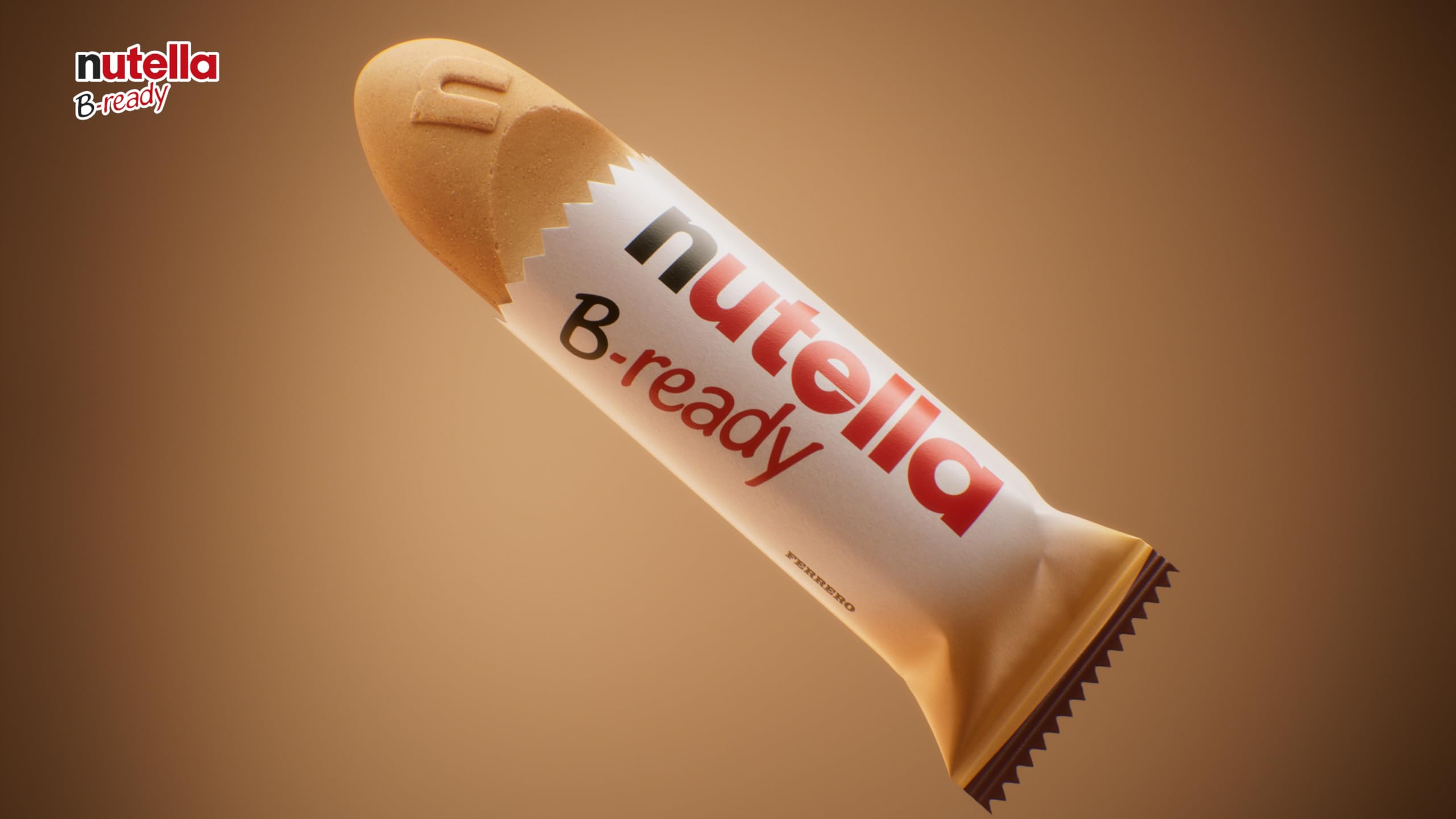 Nutella B-ready – Biscuits Fourrés à la Pâte à Tartiner Nutella® – Gaufrette pour le Goûter – 24 x 2 barres