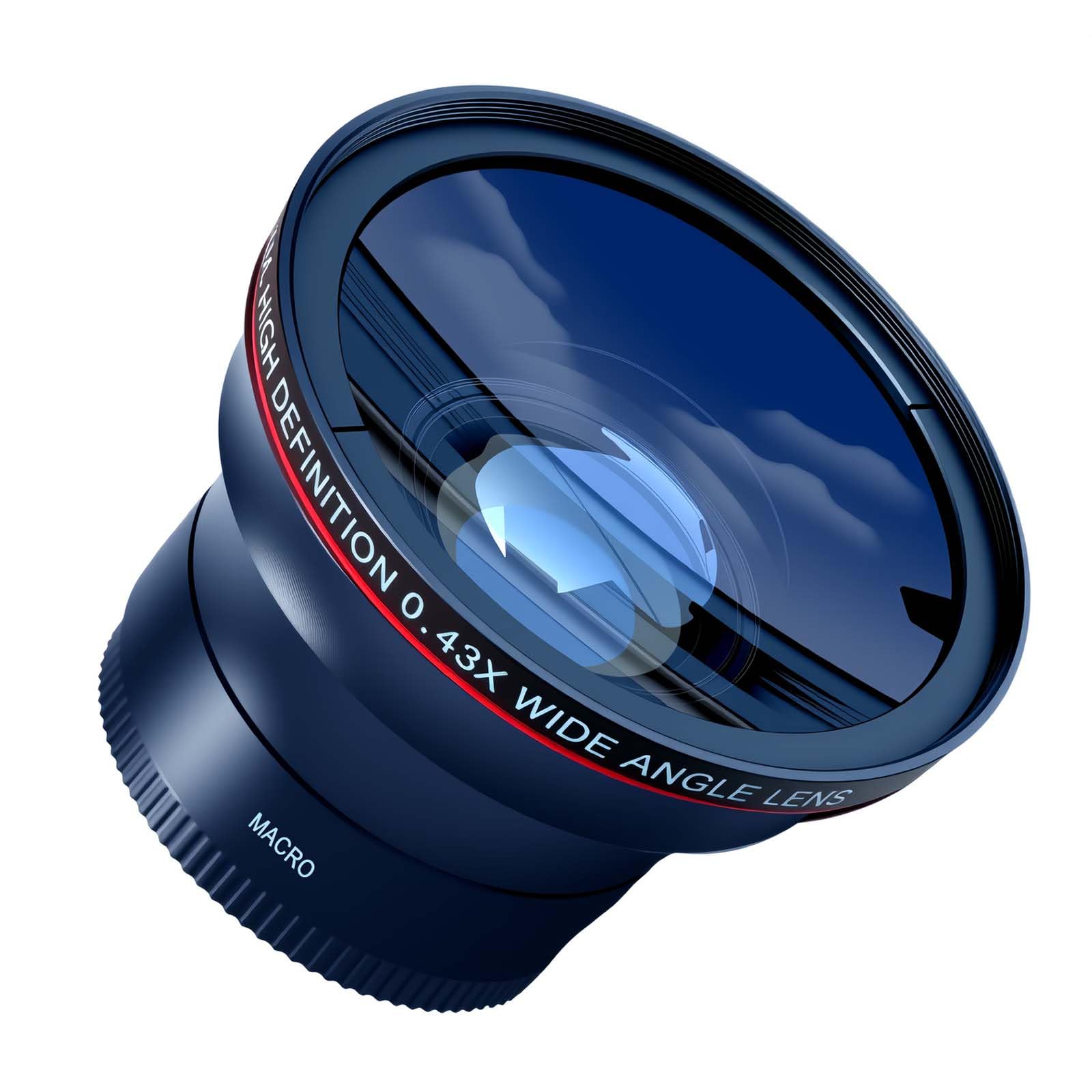 0.43X Wide Angle Camera Lens with Macro, 49mm Thread,for Canon