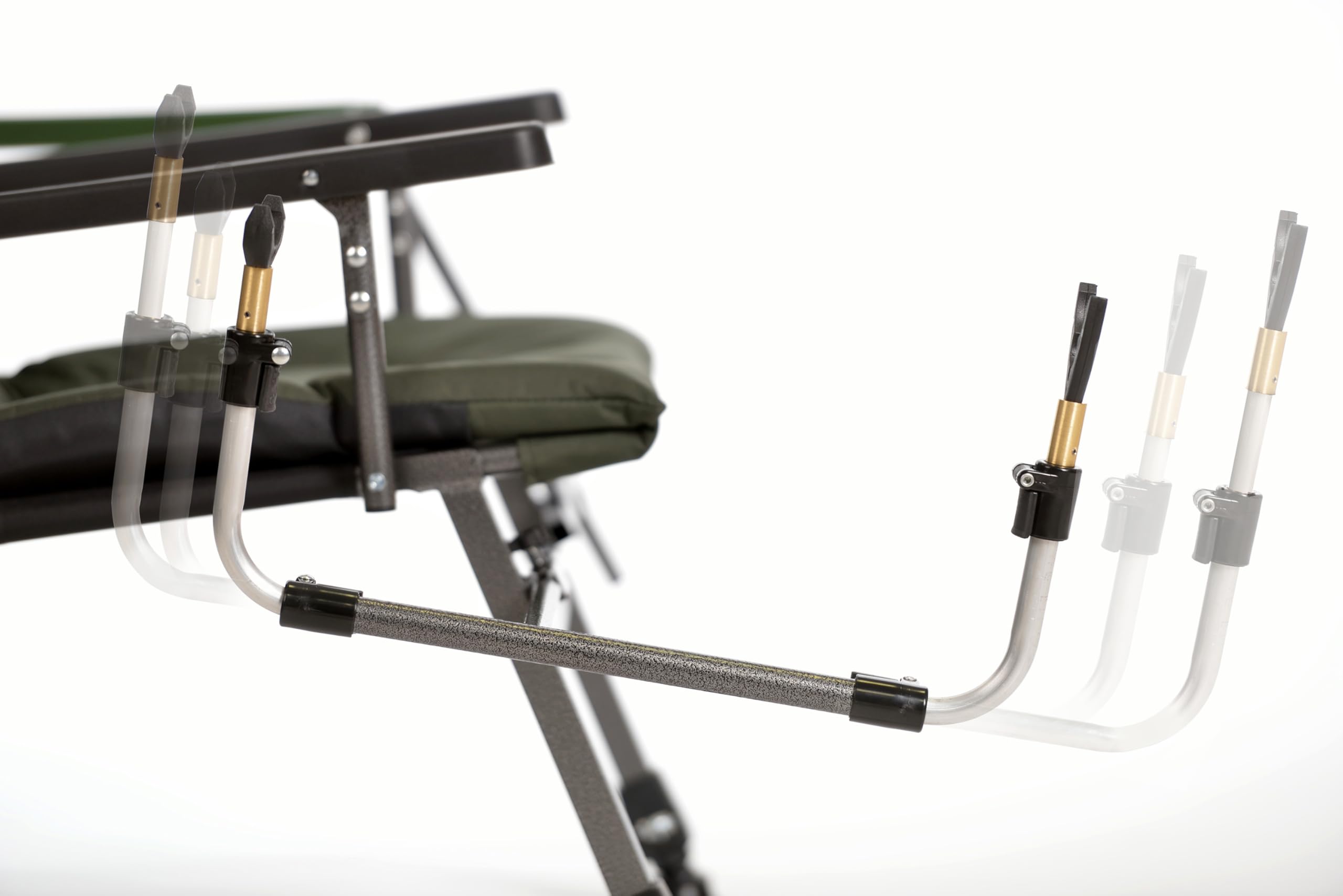 Chaise de pêche Deluxe Carp F5R ST/P avec support canne et hauteur supplémentaire