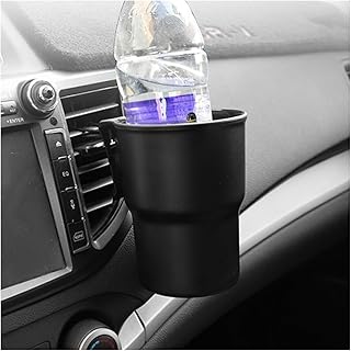 AICEL Car Cup Holder, 2 Pcs Drink Holder with Air Vent Clips, Auto Seat Back Mount Bottle Tray with Hook, Vehicle Side Doo...