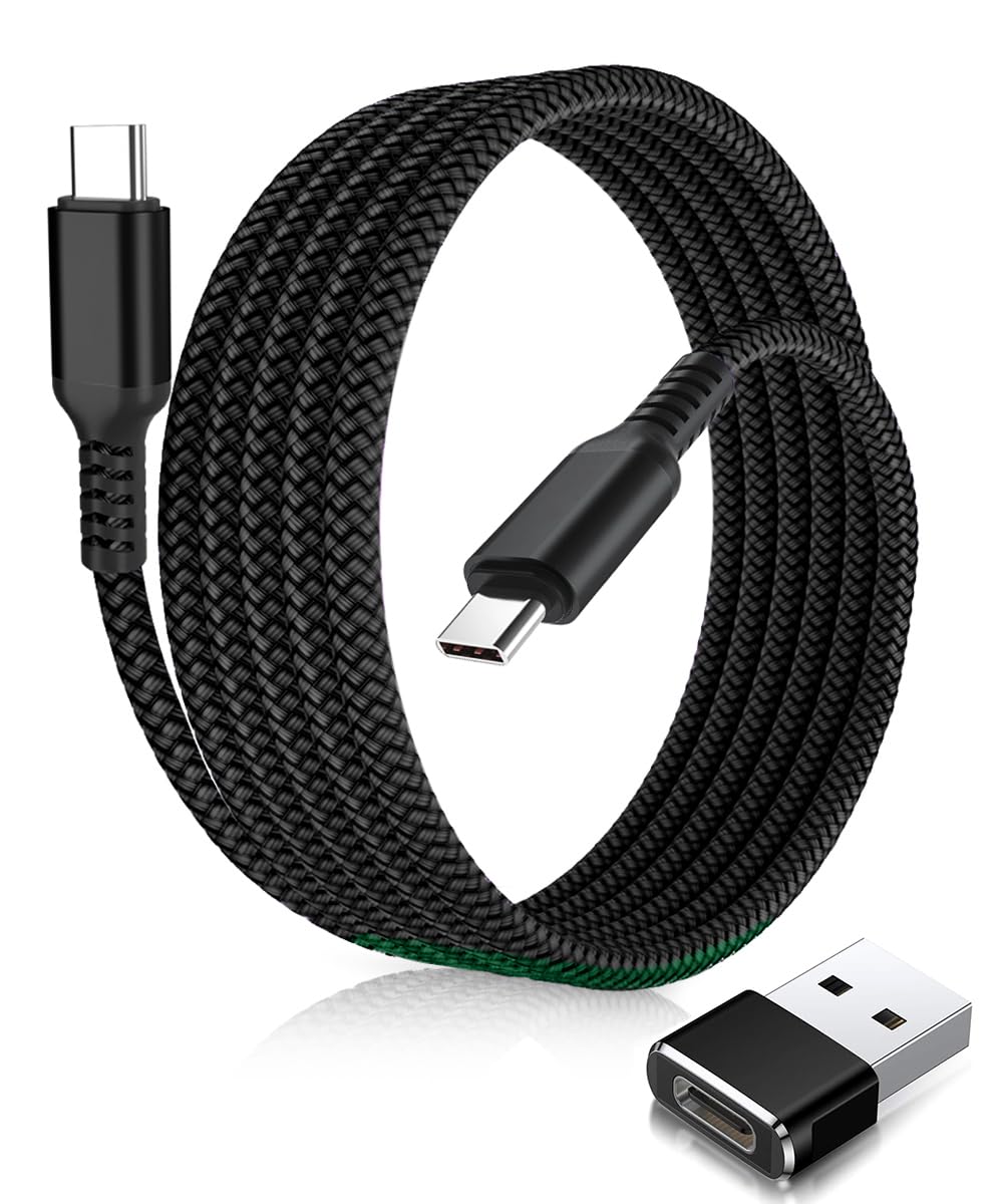 Elebase Cavo USB Tipo C a C 100W 1M con Adattatore USB,Cable Filo Caricatore Ricarica Rapida PD Angolo Retto per MacBook,iPad Pro Air 4 5 Mini 6,iPhone 17 16 15,Samsung Galaxy Z Flip Fold 7,A56 S25