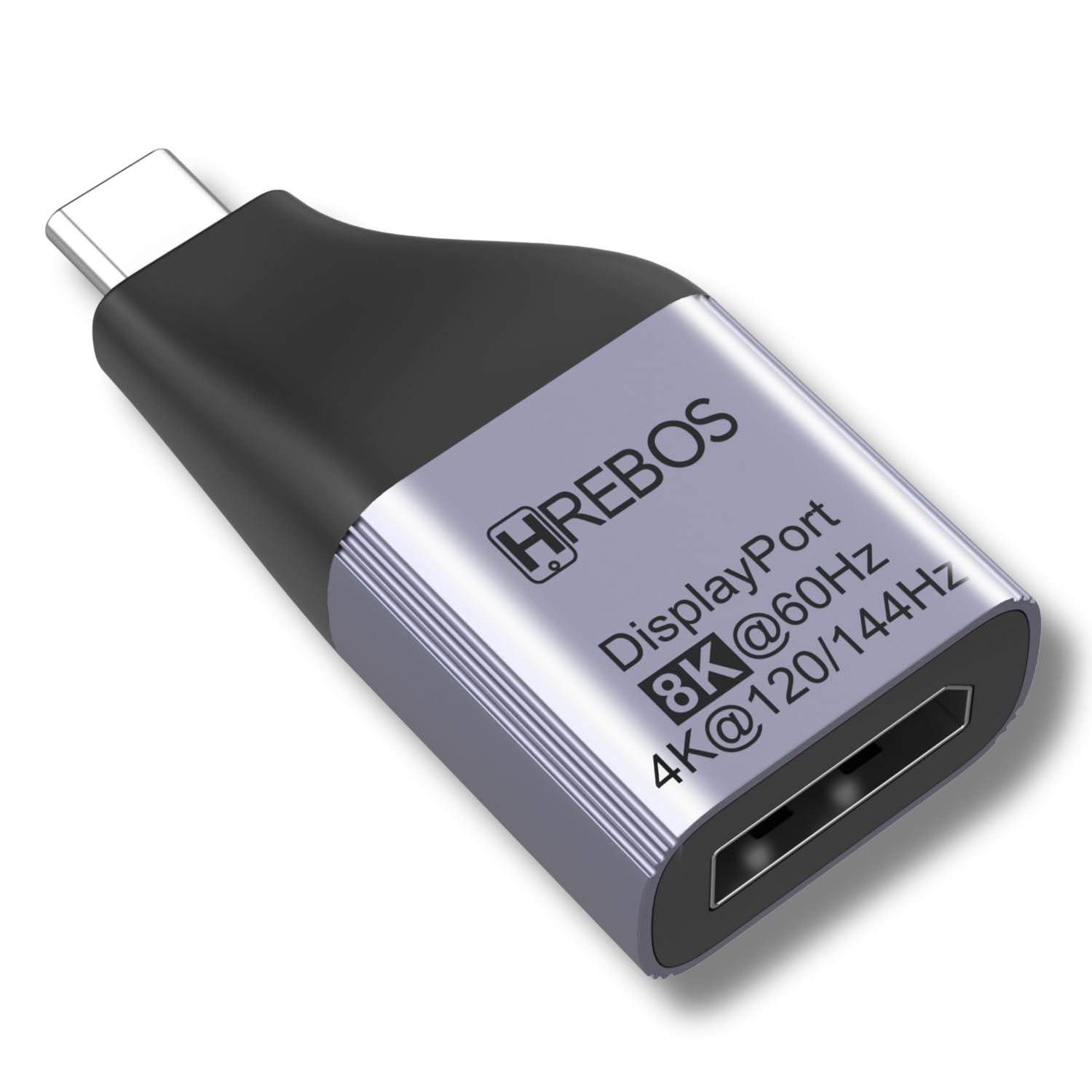Adaptador USB-C para DisplayPort 8K@60Hz 4K@120Hz/144Hz | Conversor de Vídeo e Áudio,