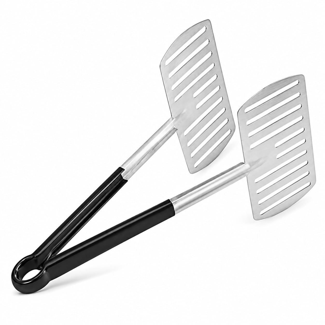 16-Inch Stainless Steel Fish Tongs with Wide Plates by Glownary – 16 Inches, Stainless Steel, Silver, Model 554ft16