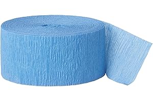 Premium Baby Blue Crepe Paper Streamer: A Mesmeric Azure Accent for Unforgettable Celebrations