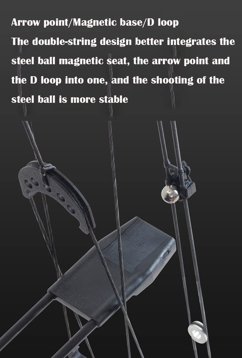 Arc Composé Réglable HNZMDY 30-80lbs, 465FPS - Ambidextre, Pour Chasse Et Pêche