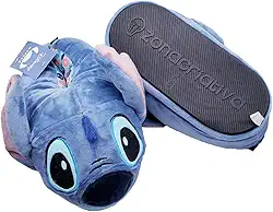 Zona Criativa Pantufa stitch M, Azul