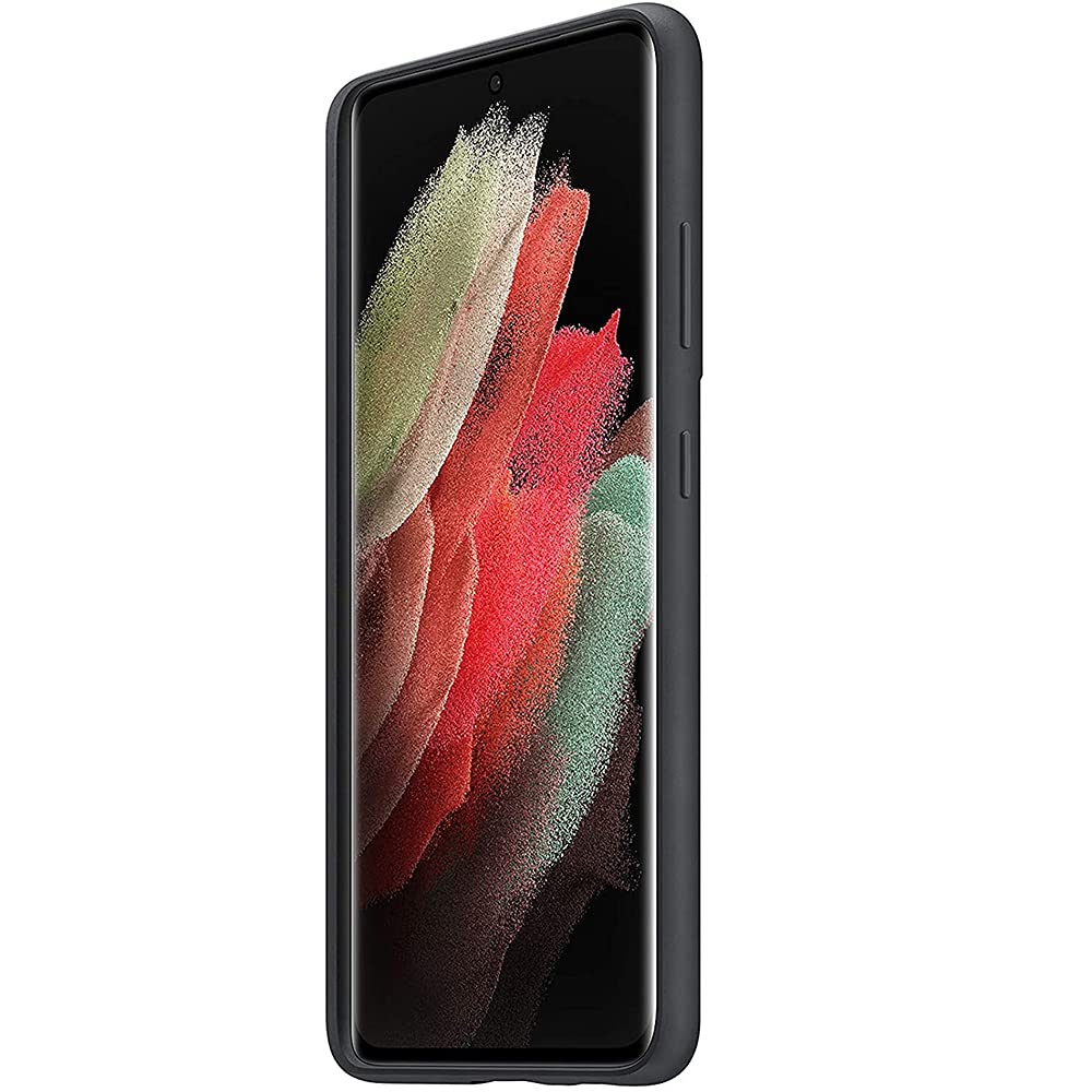 for Galaxy S21 Ultra Case with S Pen Holder, Liquid Silicone Soft Phone Cover with Stylus Slot Support Wireless Charging Shockproof Protection Case for Samsung Galaxy S21 Ultra 5g 6.8 inch