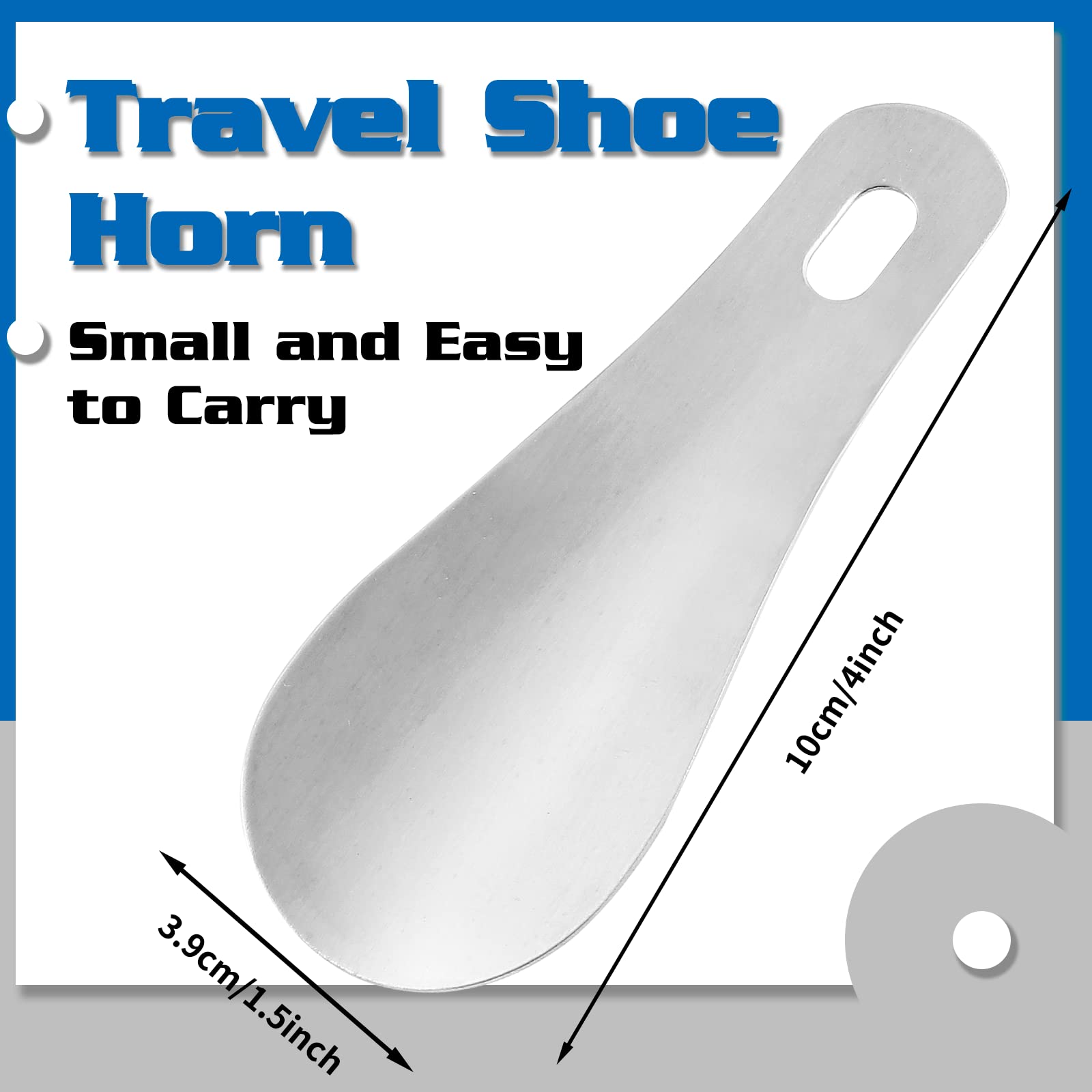 Amazon.com: Auvotuis 2Pcs Stainless Steel Shoe Horn, 4 Inch (10cm