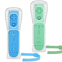 Vista 32 de Yosikr Controller for Wii, Remote Controller for Wii with Silicone Case and Wrist Strap Compatible for Wii/Wii U (2 Pack, White and White)