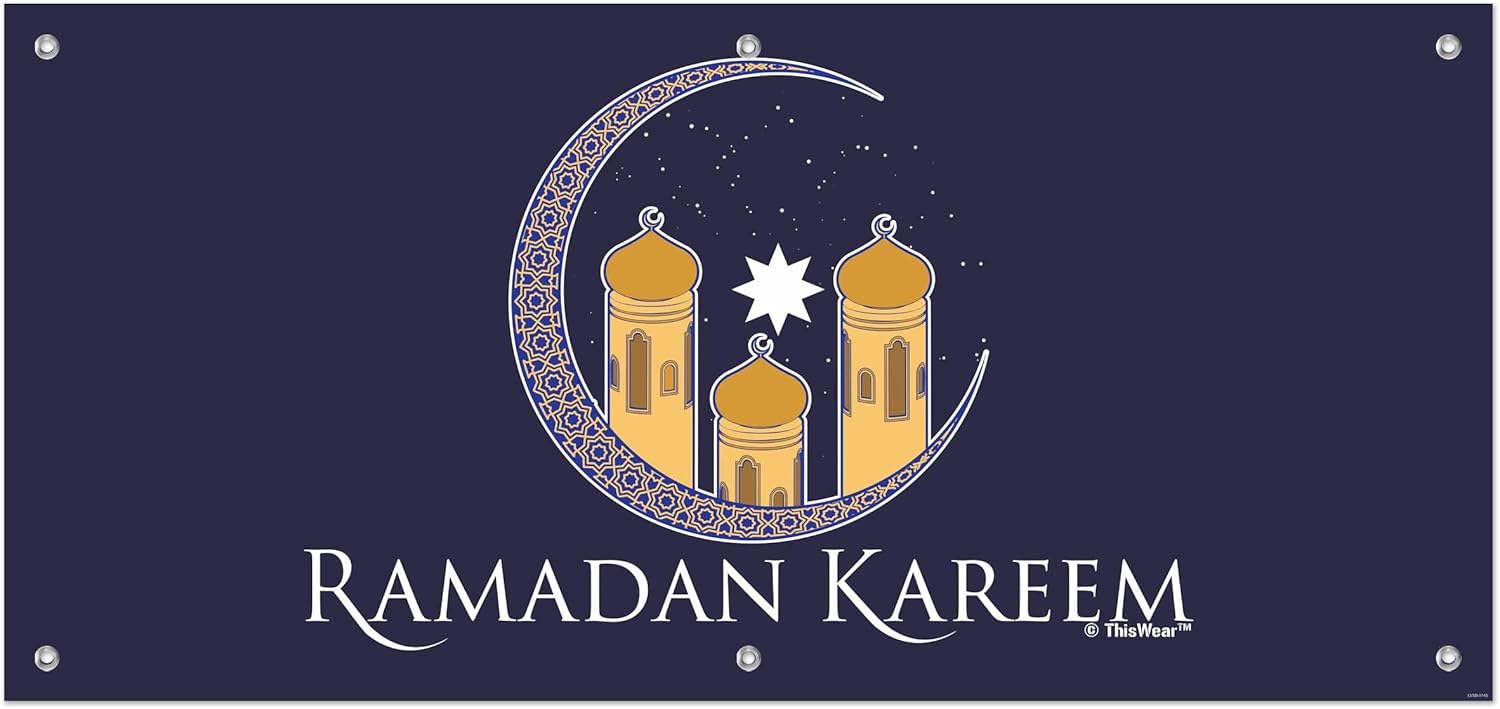 Month of Ramadan Decorations Ramadan Kareem Have a Generous Ramadan Eid 24x51 Horizontal Vinyl Banner Kareem