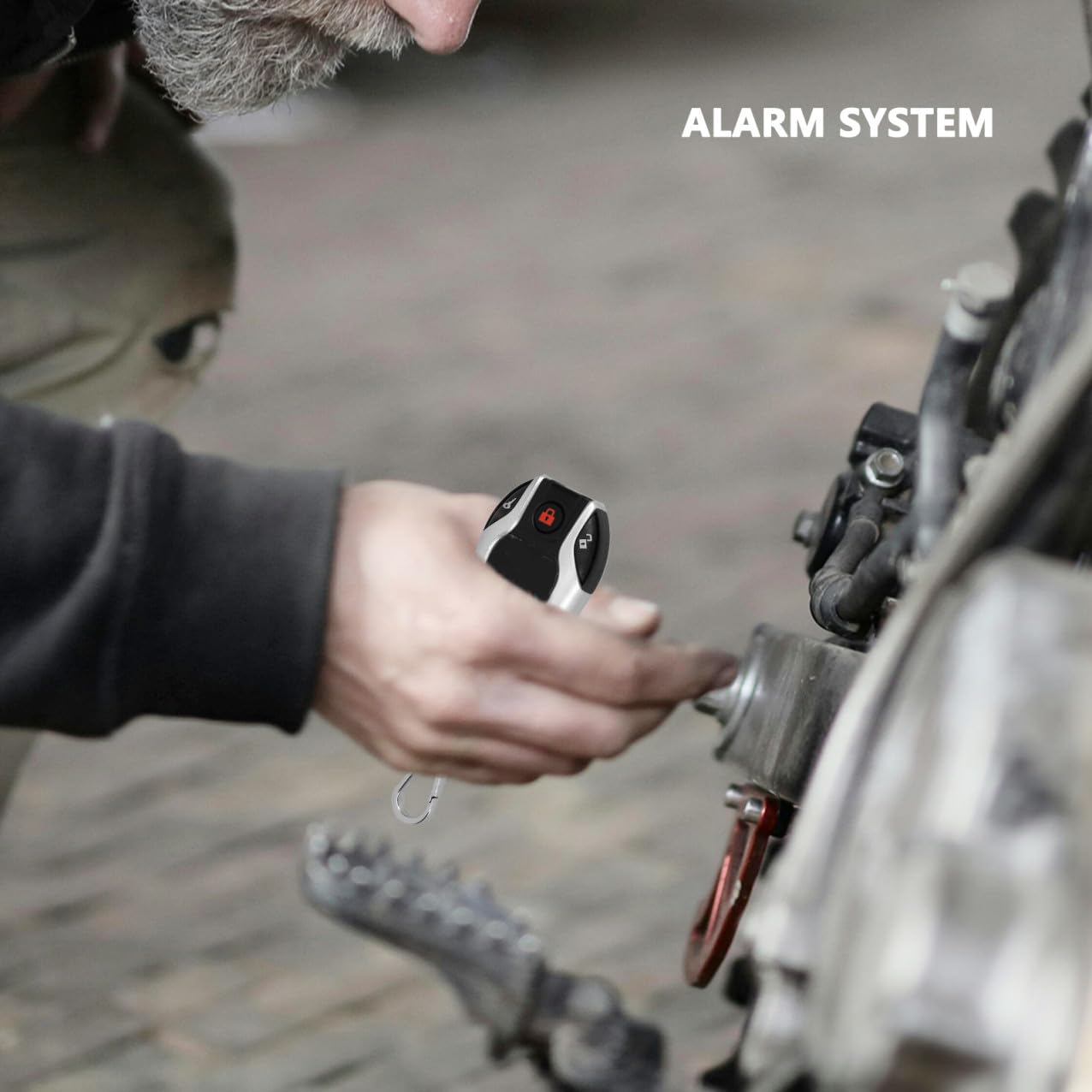 ibasenice Kit Allarme Veicolo con Avvio Remoto Antifurto Bidirezionale per Veicoli a Due Ruote Protezione Antivibrazione e Blocco Automatico Contro Furti