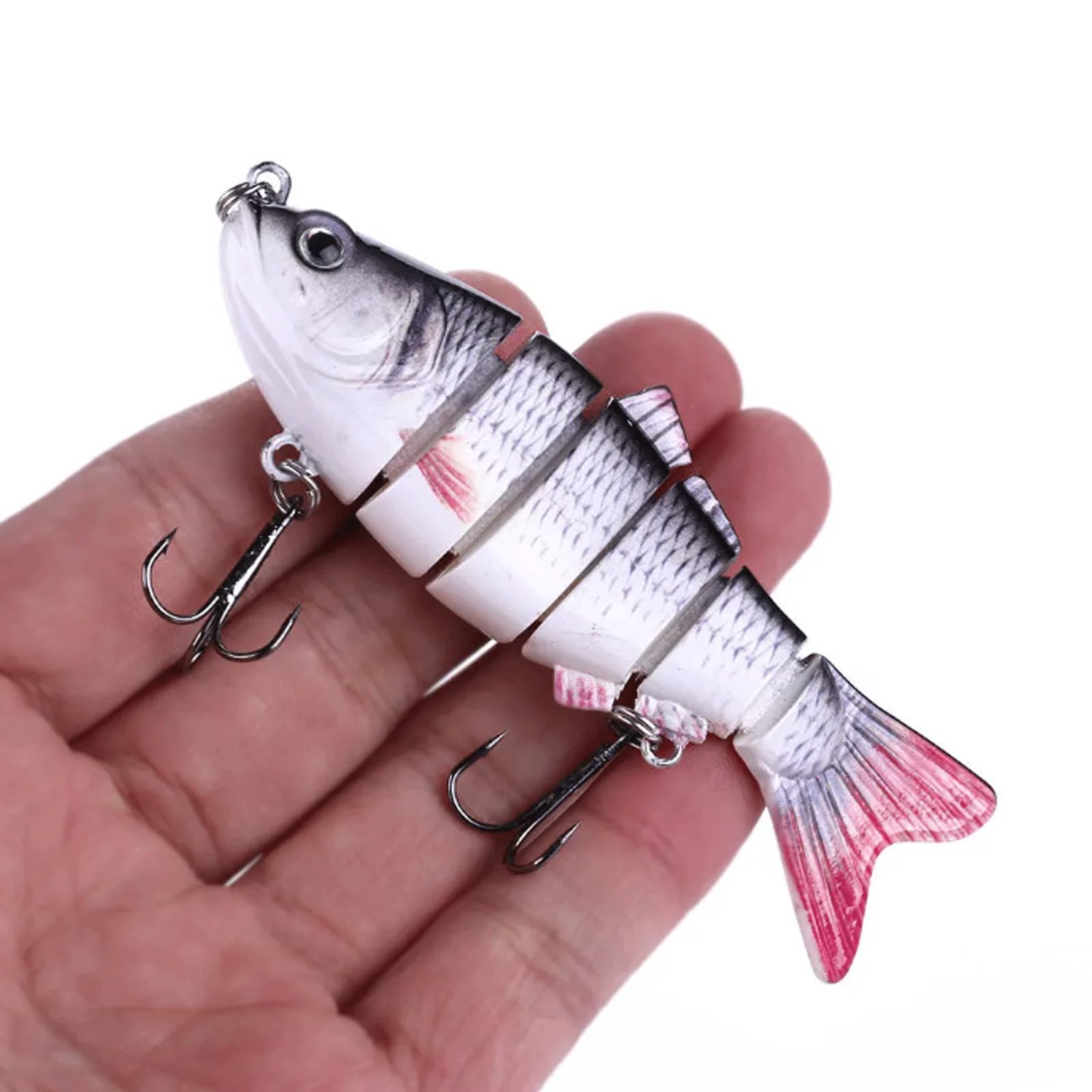 Leurres de pêche, 6 pièces/Ensemble, avec boîte, crankbait, swimbait, leurres Souples articulés à Plusieurs Segments, wobblers, matériel de pêche