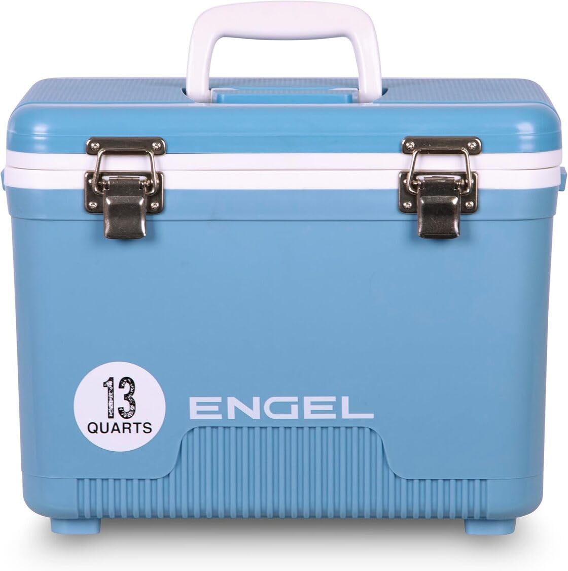 ENGEL Cooler Box 12.3 L - Leak-Proof, Air Tight, Drybox Cooler for Camping, Fishing, Hiking,Picnic - Mini Ice Boxes Large Enough for 15 Cans, 38 x 25.4 x 28.5 CM Small Cool Box for Drinks and Food