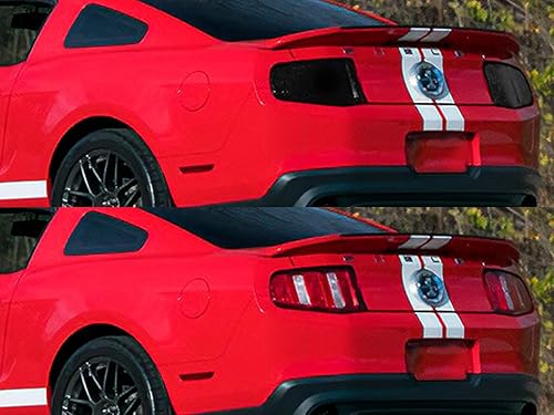 Miniatura 3 de Rvinyl Cubiertas de tinte de luz trasera compatibles con Ford Shelby GT500 2010-2012 - Humo