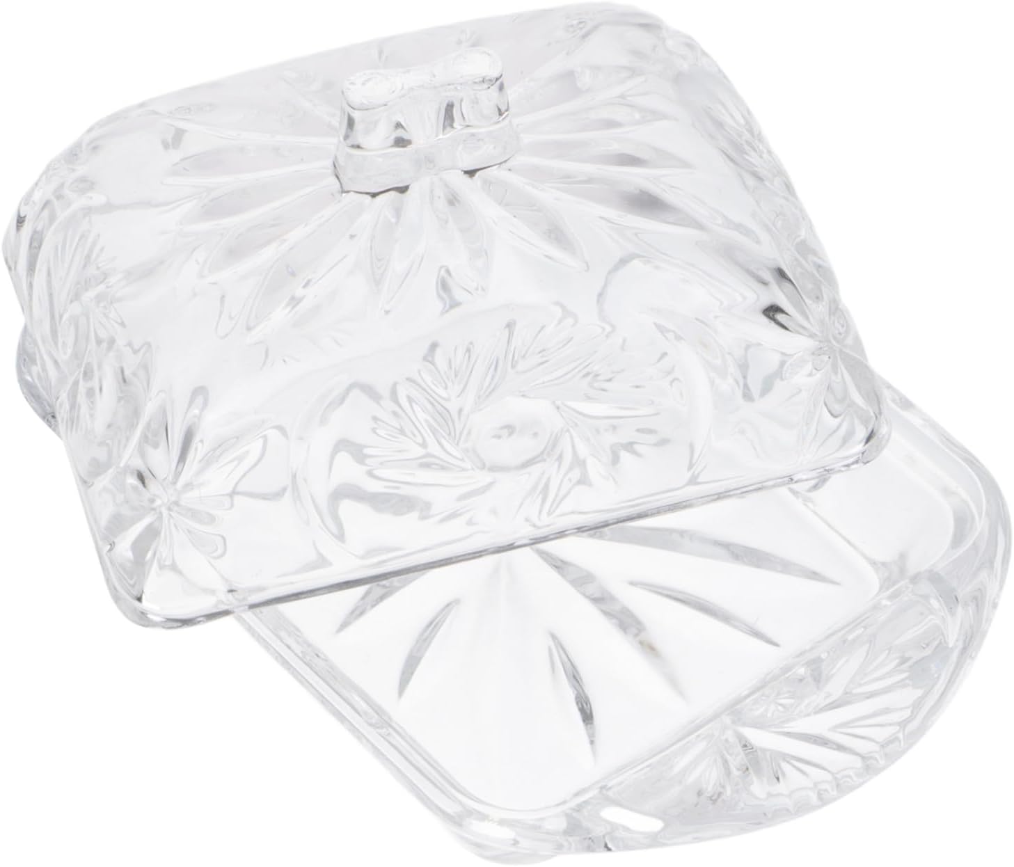 Refrigerator Butter Keeper Dish Elegant Vintage Design for Butter Cheese and Desserts and Versatile Food Storage Container for Kitchen Use