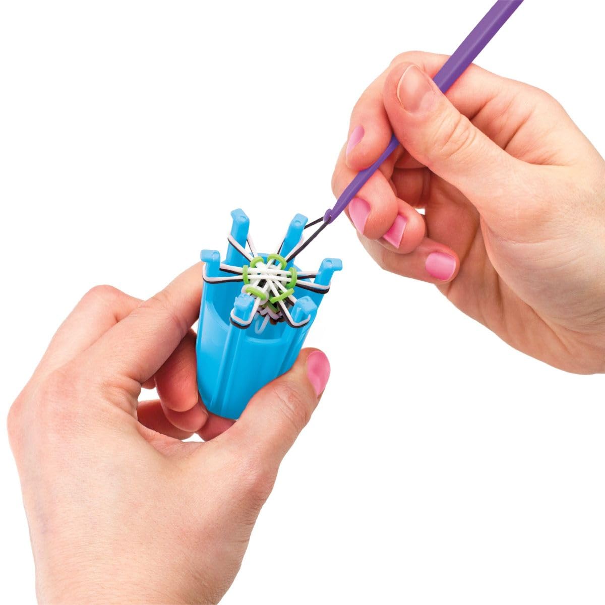 Lexibook, Laboratorio di Braccialetti Elastici Stitch Cra-Z-Loom, Blu, CRLOOM9D