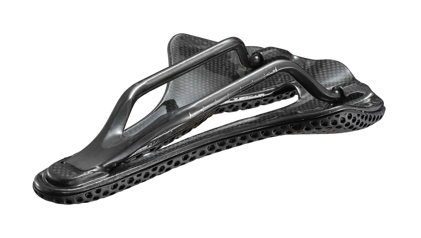 DACHOS K009 3D -Sillín de Carbono 3D Ligero, Ergonómico, Impermeable y Transpirable | Estructura de Panal TPU | Rieles de Fibra de Carbono| 165g | Alto Rendimiento