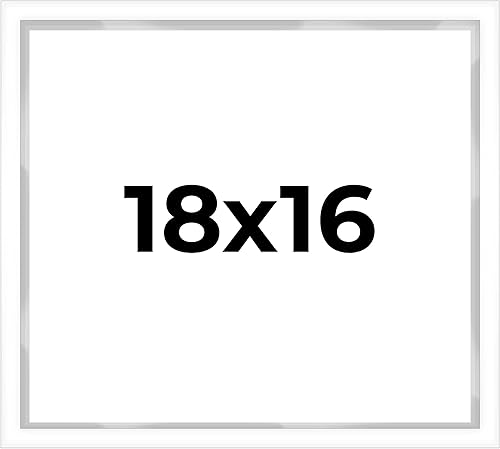 Vista 132 de Caja de sombra de 20 x 8 pulgadas, marco contemporáneo blanco – Tamaño interior 20 x 8 x 1 pulgada de profundidad – Este marco blanco está hecho