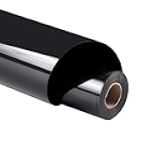 Guangyintong Heat Transfer Vinyl Black HTV Rolls, 12