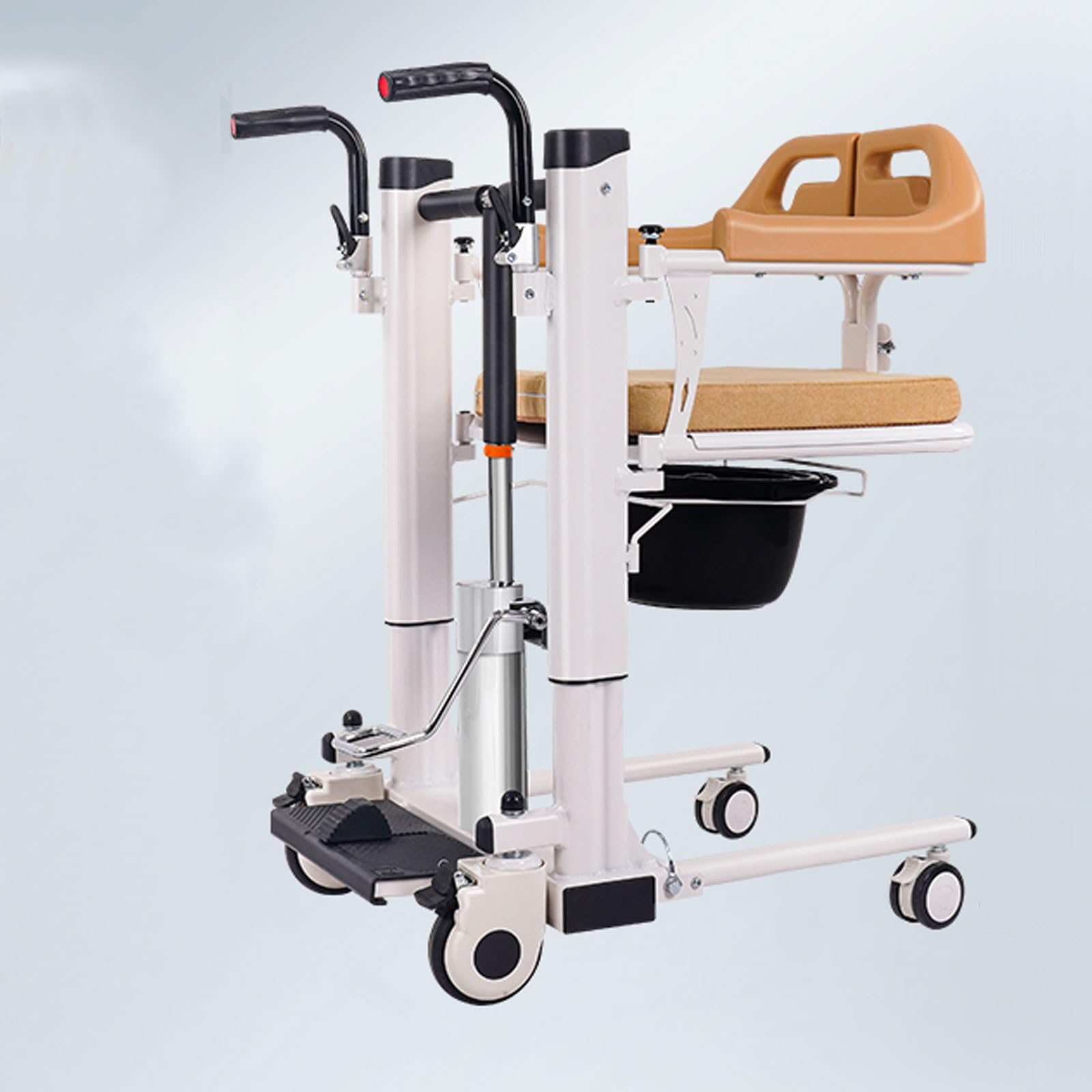 Elevador de Sillas de Ruedas for El Hogar, Grúa For Elevación y Traslado de Pacientes, Silla de Ruedas Elevadora de Enfermería, Carga Máxima: 120 Kg/260 Libras ( Size : Hydraulic-aluminum alloy-A )
