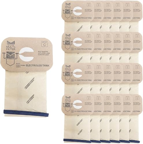 VacBagsUSA Bolsas de vacío de repuesto de 4 capas Electrolux estilo C (24)