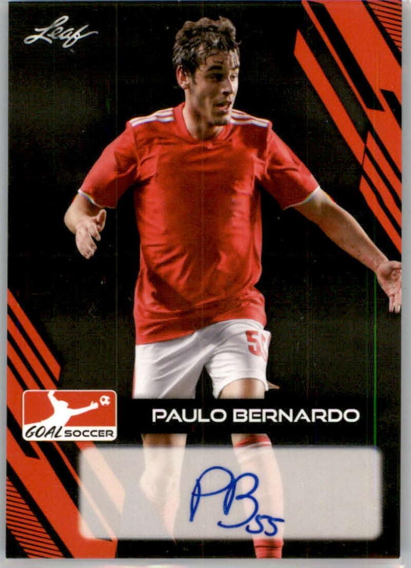 2023 Leaf Goal Soccer Autographs #BA-PB1 Paulo Bernardo Auto Autograph Official Soccer Card in Raw (NM or Better) Condition