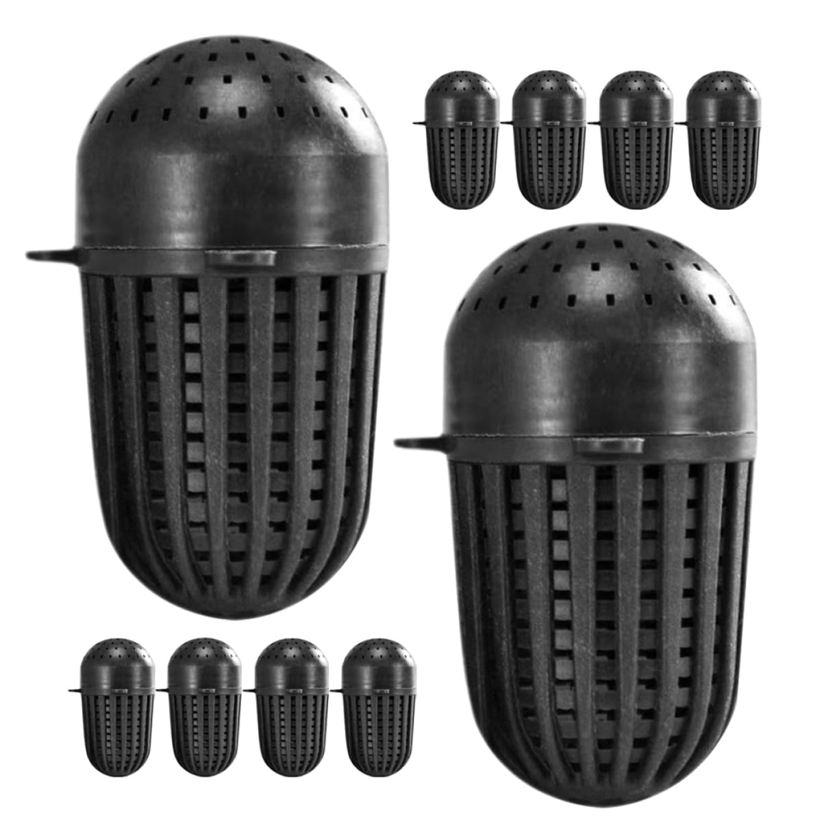 Kisangel 20Pcs Crawfish Bait Cage Durable Plastic Fishing for EEL Lobster and Crabs Lightweight Outdoor Tackle for Freshwater and Saltwater Use